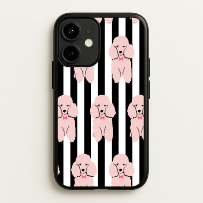 Striped Poodle - Dog Pattern  - Dog Patterned Phone Case for iPhone 12 Mini