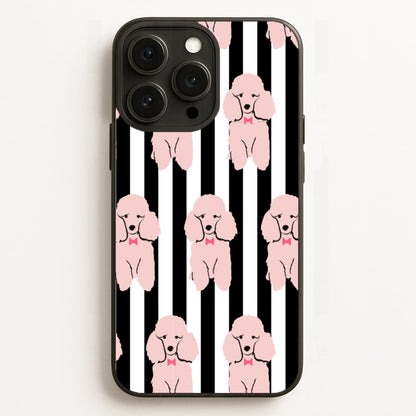 Striped Poodle - Dog Pattern  - Dog Patterned Phone Case for iPhone 12 Pro Max