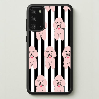 Striped Poodle - Dog Pattern  - Dog Patterned Phone Case for Galaxy Note 20