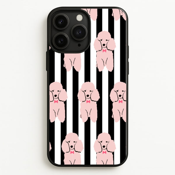 Striped Poodle - Dog Pattern  - Dog Patterned Phone Case for iPhone 11 Pro Max
