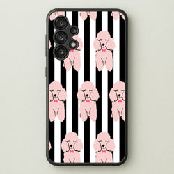 Striped Poodle - Dog Pattern  - Dog Patterned Phone Case for Galaxy A13
