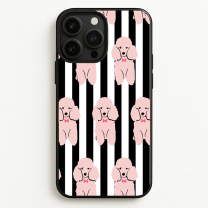 Striped Poodle - Dog Pattern  - Dog Patterned Phone Case for iPhone 13 Pro Max