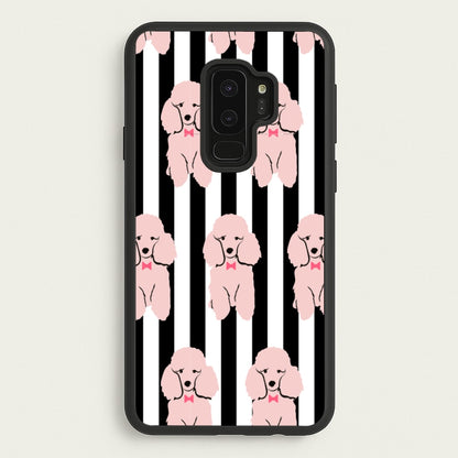 Striped Poodle - Dog Pattern  - Dog Patterned Phone Case for Galaxy S9 Plus