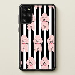 Striped Poodle - Dog Pattern  - Dog Patterned Phone Case for Galaxy S20 Plus
