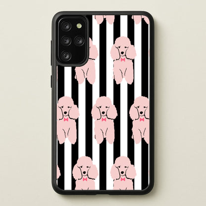 Striped Poodle - Dog Pattern  - Dog Patterned Phone Case for Galaxy S20 Plus