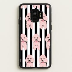 Striped Poodle - Dog Pattern  - Dog Patterned Phone Case for Galaxy S9