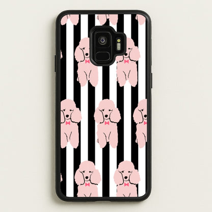 Striped Poodle - Dog Pattern  - Dog Patterned Phone Case for Galaxy S9