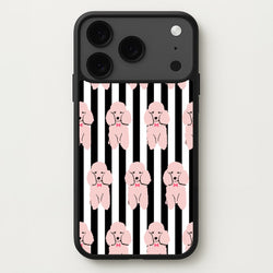 Striped Poodle - Dog Pattern Phone Case for iPhone 17 Pro Max