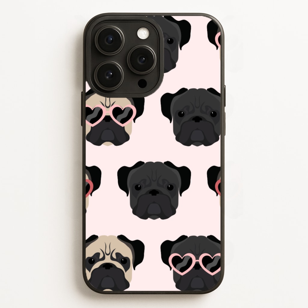 Sunny Pug Life - Dog Pattern Phone Case