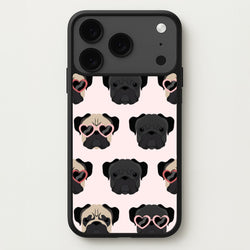 Sunny Pug Life - Dog Pattern Phone Case for iPhone 17 Pro Max