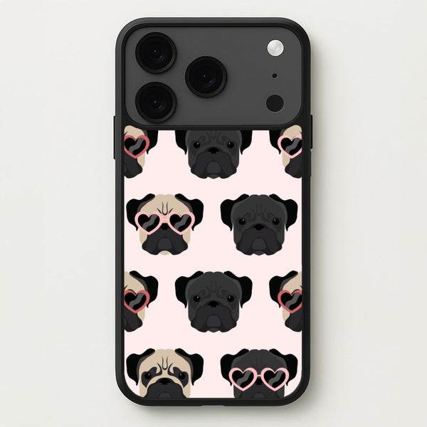Sunny Pug Life - Dog Pattern Phone Case for iPhone 17 Pro Max