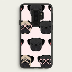 Sunny Pug Life - Dog Pattern  - Dog Patterned Phone Case for Galaxy S9 Plus