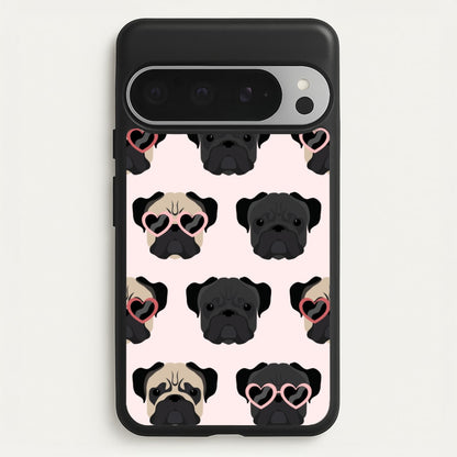 Sunny Pug Life - Dog Pattern  - Dog Patterned Phone Case for Google Pixel 9 Pro XL