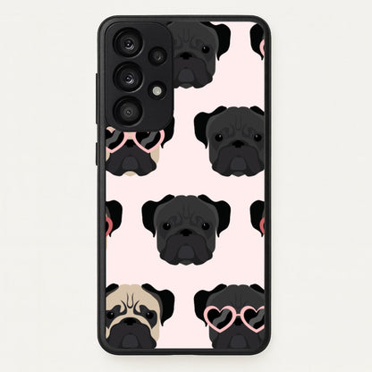 Sunny Pug Life - Dog Pattern  - Dog Patterned Phone Case for Galaxy A33