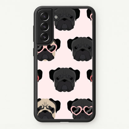 Sunny Pug Life - Dog Pattern  - Dog Patterned Phone Case for Galaxy S21 Plus