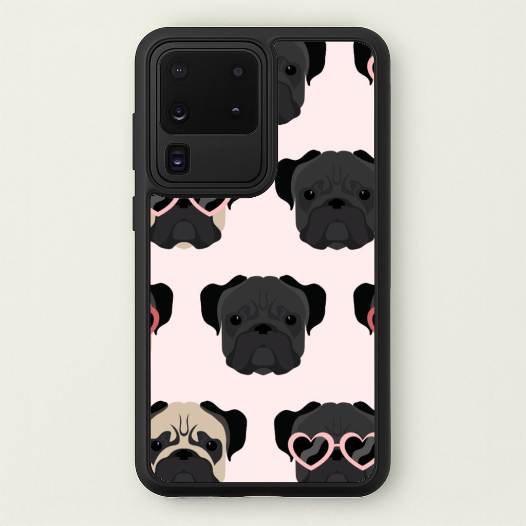 Sunny Pug Life - Dog Pattern  - Dog Patterned Phone Case for Galaxy S20 Ultra