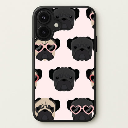 Sunny Pug Life - Dog Pattern Phone Case for iPhone 17