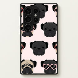 Sunny Pug Life - Dog Pattern  - Dog Patterned Phone Case for Galaxy S24 Ultra