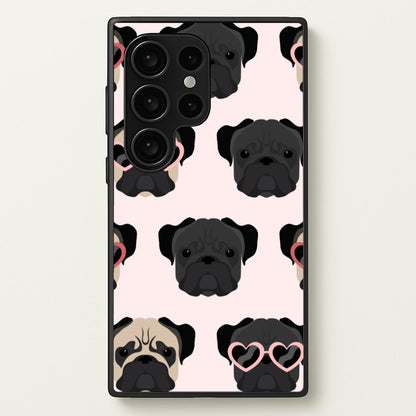 Sunny Pug Life - Dog Pattern  - Dog Patterned Phone Case for Galaxy S24 Ultra