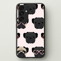Sunny Pug Life - Dog Pattern  - Dog Patterned Phone Case for Galaxy A35