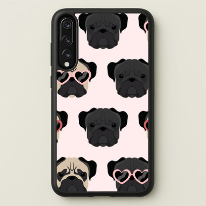 Sunny Pug Life - Dog Pattern  - Dog Patterned Phone Case for Huawei P20 Pro