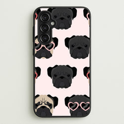 Sunny Pug Life - Dog Pattern  - Dog Patterned Phone Case for Galaxy A14