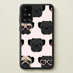 Sunny Pug Life - Dog Pattern  - Dog Patterned Phone Case for Galaxy A71