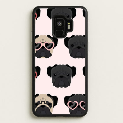 Sunny Pug Life - Dog Pattern  - Dog Patterned Phone Case for Galaxy S9