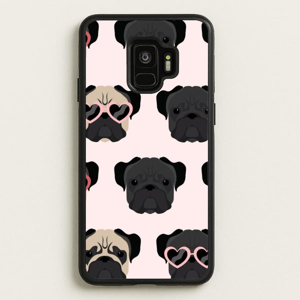Sunny Pug Life - Dog Pattern  - Dog Patterned Phone Case for Galaxy S9