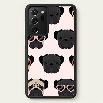 Sunny Pug Life - Dog Pattern  - Dog Patterned Phone Case for Galaxy Note 20 Ultra
