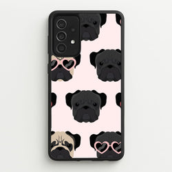 Sunny Pug Life - Dog Pattern  - Dog Patterned Phone Case for Galaxy A52 / A52s