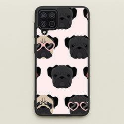Sunny Pug Life - Dog Pattern  - Dog Patterned Phone Case for Galaxy A12