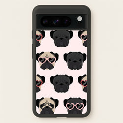 Sunny Pug Life - Dog Pattern  - Dog Patterned Phone Case for Google Pixel 8 Pro