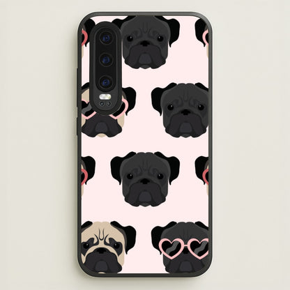 Sunny Pug Life - Dog Pattern  - Dog Patterned Phone Case for Huawei P30