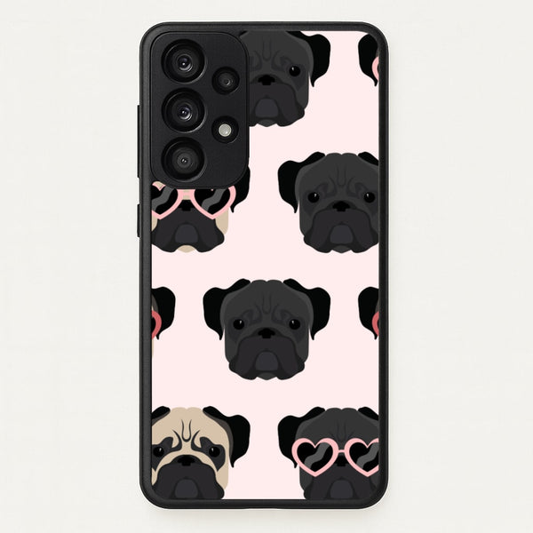 Sunny Pug Life - Dog Pattern  - Dog Patterned Phone Case for Galaxy A53