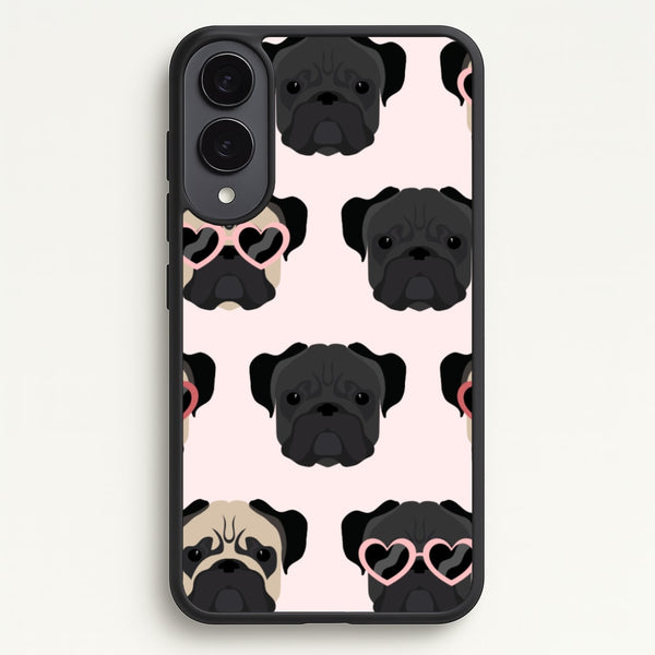 Sunny Pug Life - Dog Pattern  - Dog Patterned Phone Case for Galaxy S25 Edge