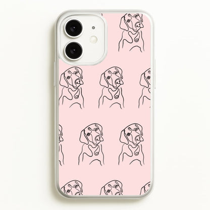 Labrador Outline - Dog Pattern  - Dog Patterned Phone Case for iPhone 11