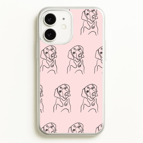 Labrador Outline - Dog Pattern  - Dog Patterned Phone Case for iPhone 11