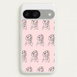 Labrador Outline - Dog Pattern  - Dog Patterned Phone Case for Google Pixel 9 / 9 Pro