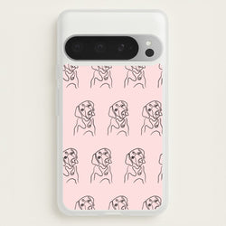 Labrador Outline - Dog Pattern  - Dog Patterned Phone Case for Google Pixel 9 Pro XL