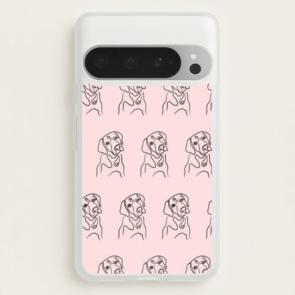 Labrador Outline - Dog Pattern  - Dog Patterned Phone Case for Google Pixel 9 Pro XL