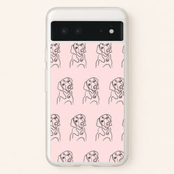 Labrador Outline - Dog Pattern  - Dog Patterned Phone Case for Google Pixel 6