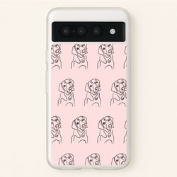 Labrador Outline - Dog Pattern  - Dog Patterned Phone Case for Google Pixel 7 Pro