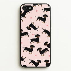 Heart Dachshund - Dog Pattern  - Dog Patterned Phone Case for iPhone 5 / 5s / SE 2016
