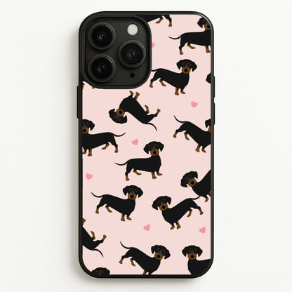 Heart Dachshund - Dog Pattern  - Dog Patterned Phone Case for iPhone 11 Pro Max