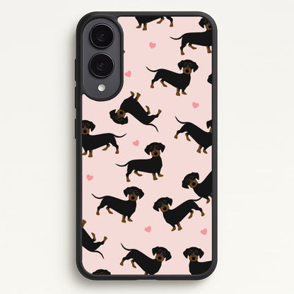 Heart Dachshund - Dog Pattern  - Dog Patterned Phone Case for Galaxy S25 Edge