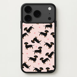 Heart Dachshund - Dog Pattern Phone Case for iPhone 17 Pro Max