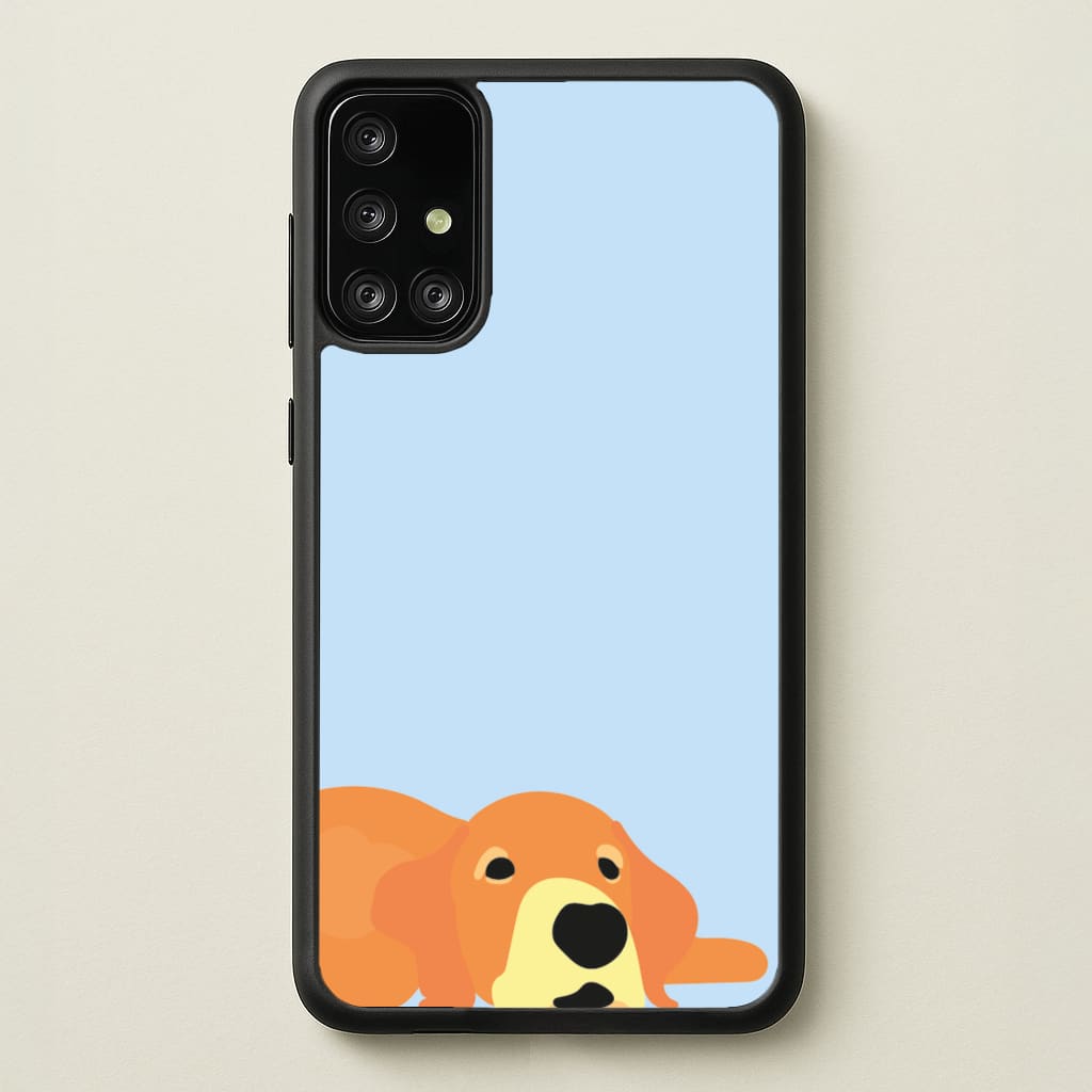 Laying and chilling - Dog Patterns  - Dog Patterns Phone Case for Galaxy A71