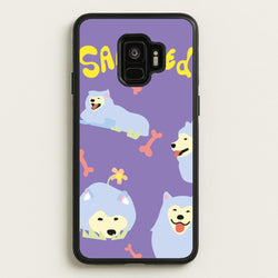 Samoyed - Dog Patterns  - Dog Patterns Phone Case for Galaxy S9