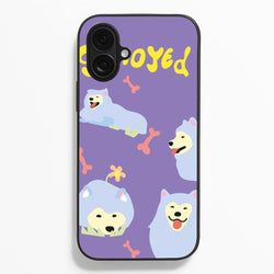 Samoyed - Dog Patterns  - Dog Patterns Phone Case for iPhone 16 Plus